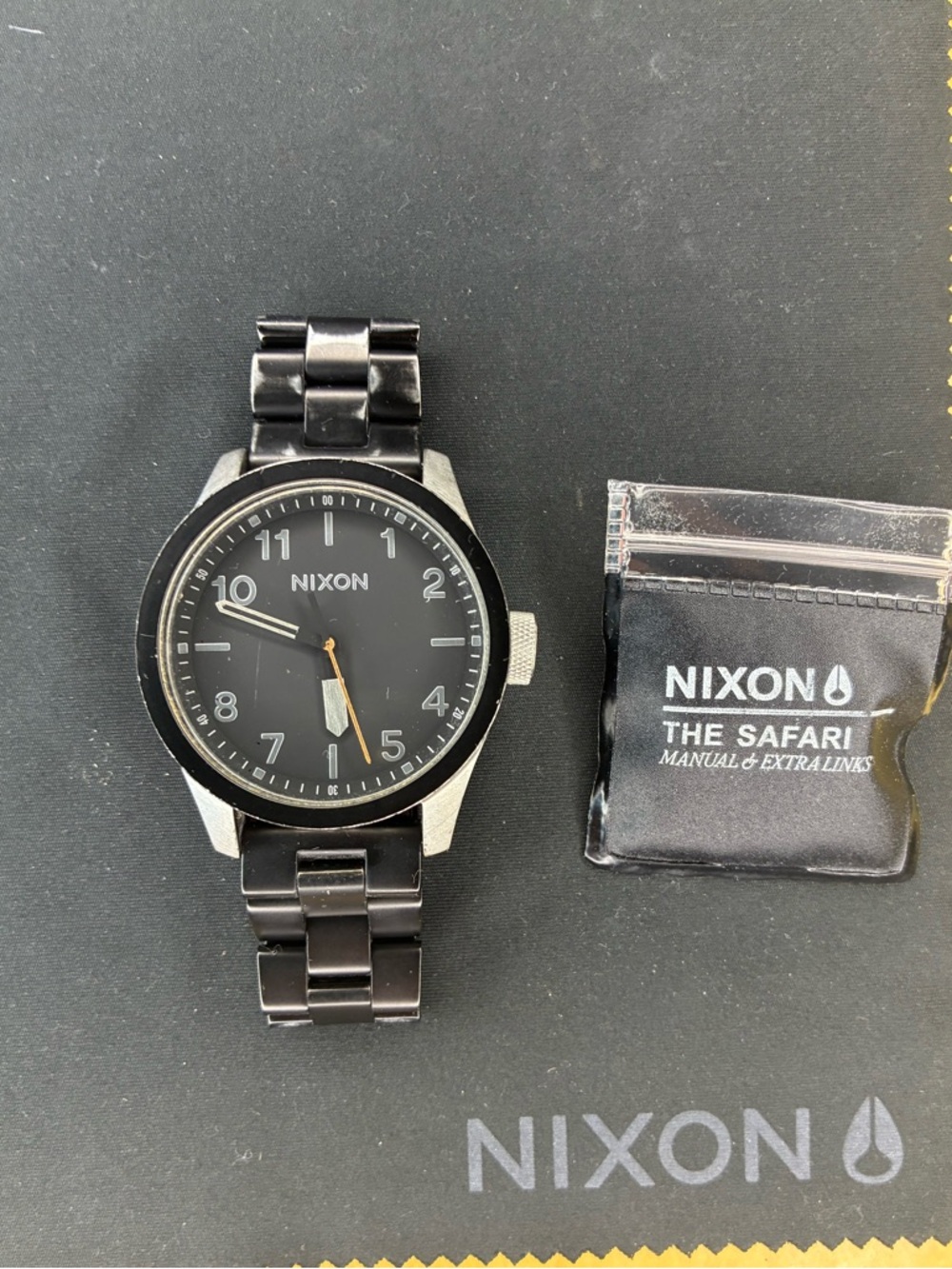 Nixon The Safari Black Stainless Steel Watch